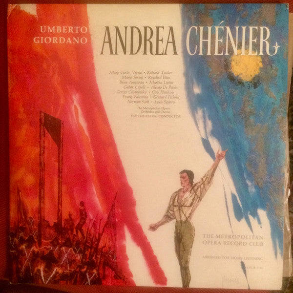 Umberto Giordano, Mary Curtis-Verna, Richard Tucker (2), Mario Sereni, Rosalind Elias, Fausto Cleva : Andrea Chénier (LP,Album)