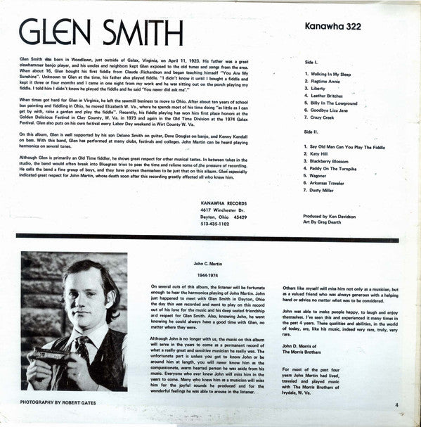 Glen Smith and the Mountain State Pickers : Glen Smith And The Mountain State Pickers (LP,Album)