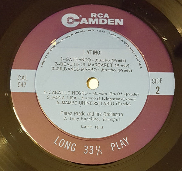 Perez Prado : Latino! (LP,Album,Mono)