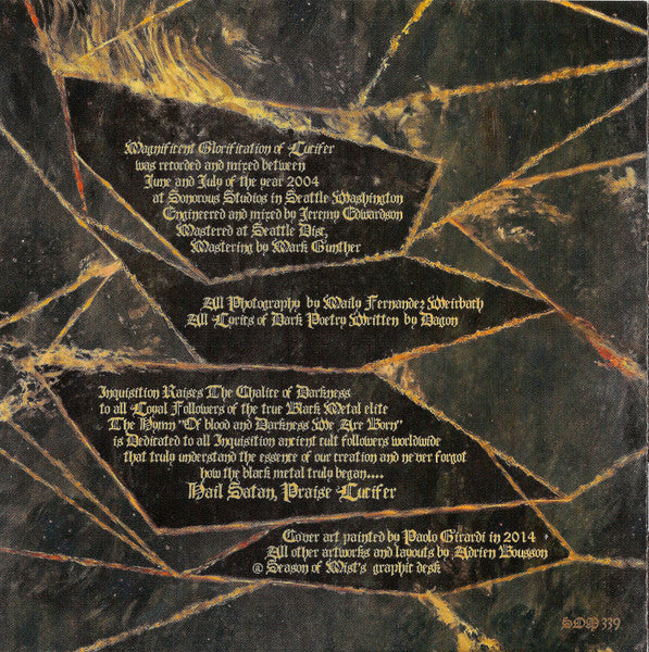 Inquisition : Magnificent Glorification Of Lucifer (Album,Reissue)