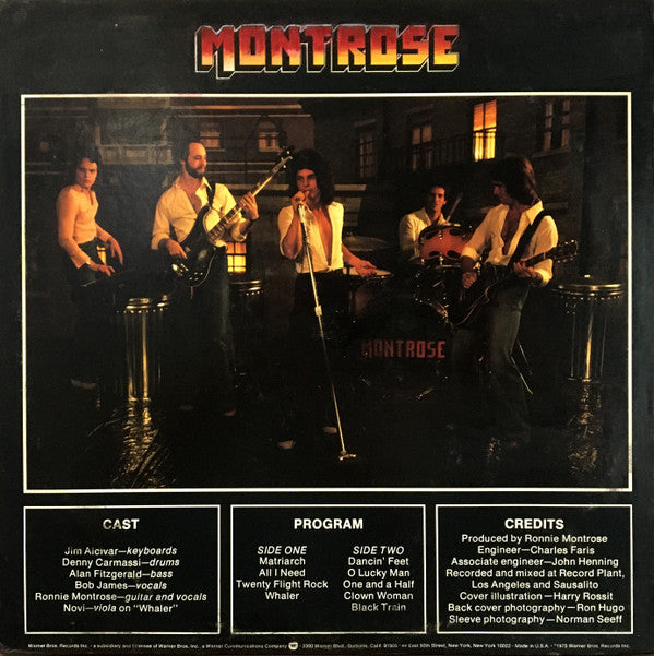 Montrose (2) : Warner Bros. Presents Montrose! (LP,Album)