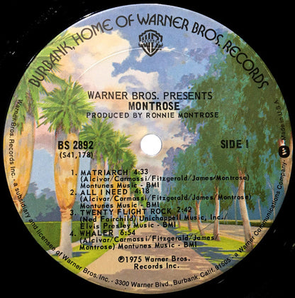Montrose (2) : Warner Bros. Presents Montrose! (LP,Album)