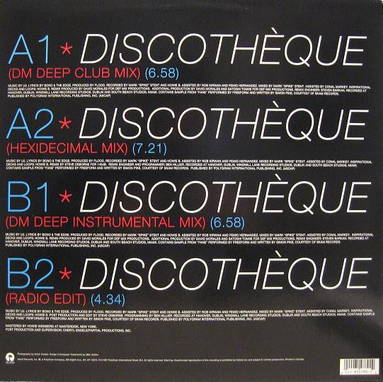 U2 : Discothèque (12",33 ⅓ RPM,Single)