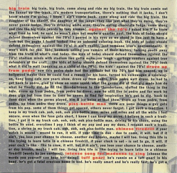 Mike Watt : Ball-Hog Or Tugboat? (Album)