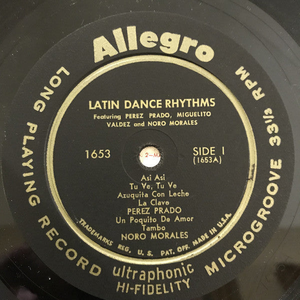 Perez Prado, Miguelito Valdes, Noro Morales : Latin Dance Rythms (LP,Compilation)