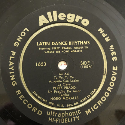 Perez Prado, Miguelito Valdes, Noro Morales : Latin Dance Rythms (LP,Compilation)