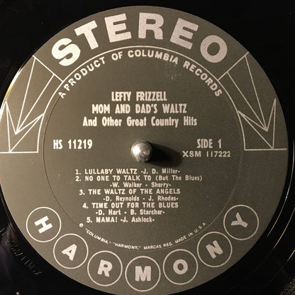 Lefty Frizzell : Mom And Dad's Waltz And Other Great Country Hits (LP,Album,Compilation,Stereo)