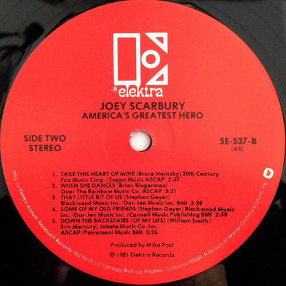 Joey Scarbury : America's Greatest Hero (LP,Album)