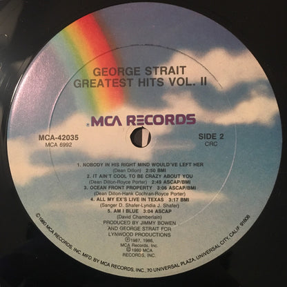 George Strait : Greatest Hits Volume Two (LP,Compilation,Club Edition)