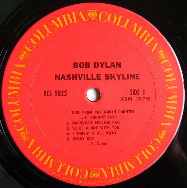 Bob Dylan : Nashville Skyline (LP,Album,Repress)