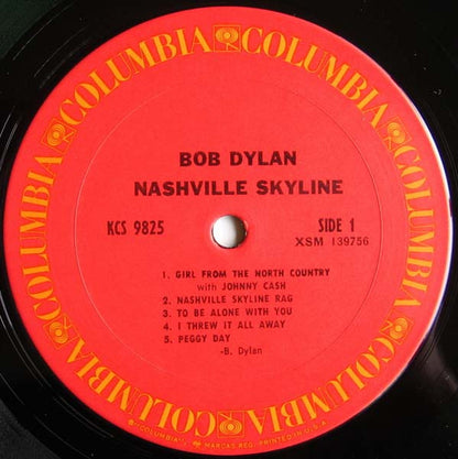 Bob Dylan : Nashville Skyline (LP,Album,Repress)