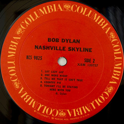 Bob Dylan : Nashville Skyline (LP,Album,Repress)