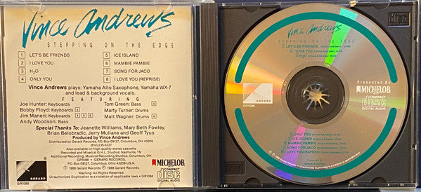Vince Andrews (2) : Stepping On The Edge (Album,Limited Edition)