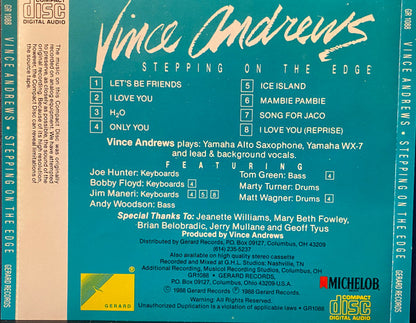Vince Andrews (2) : Stepping On The Edge (Album,Limited Edition)