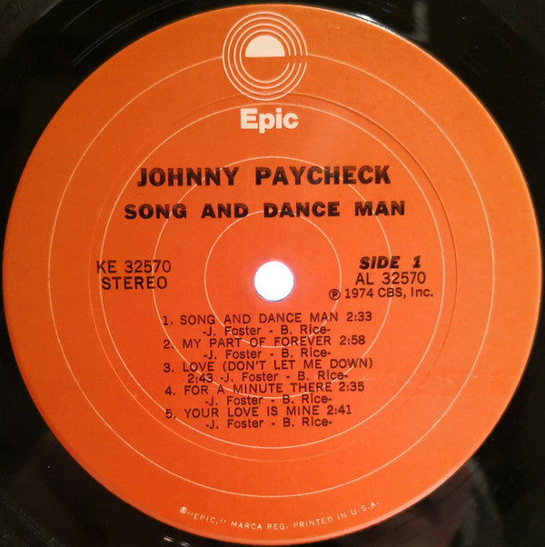 Johnny Paycheck : Song & Dance Man (LP,Album)