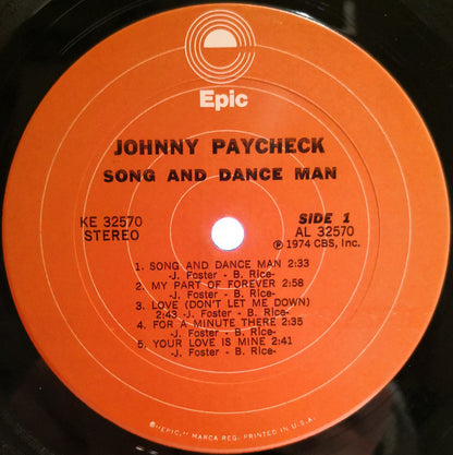 Johnny Paycheck : Song & Dance Man (LP,Album)