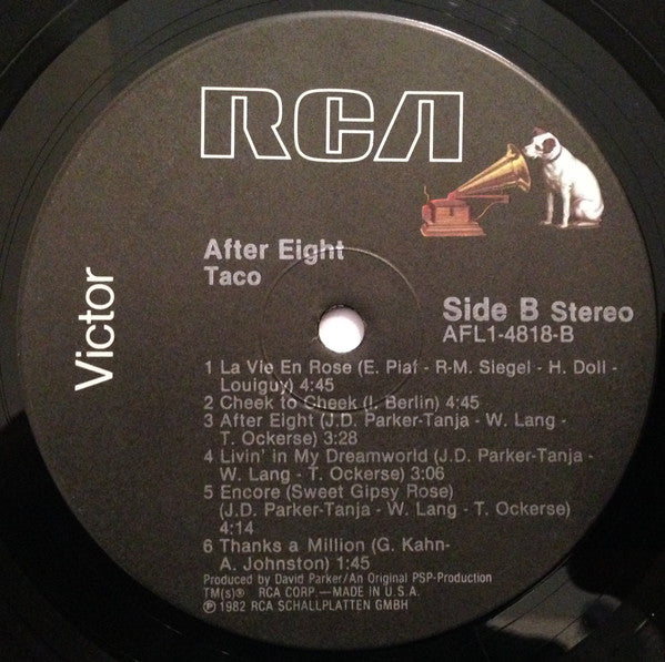 Taco : After Eight (LP,Album,Stereo)
