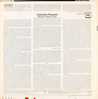 Various : Columbia-Princeton Electronic Music Center (LP,Repress,Stereo)