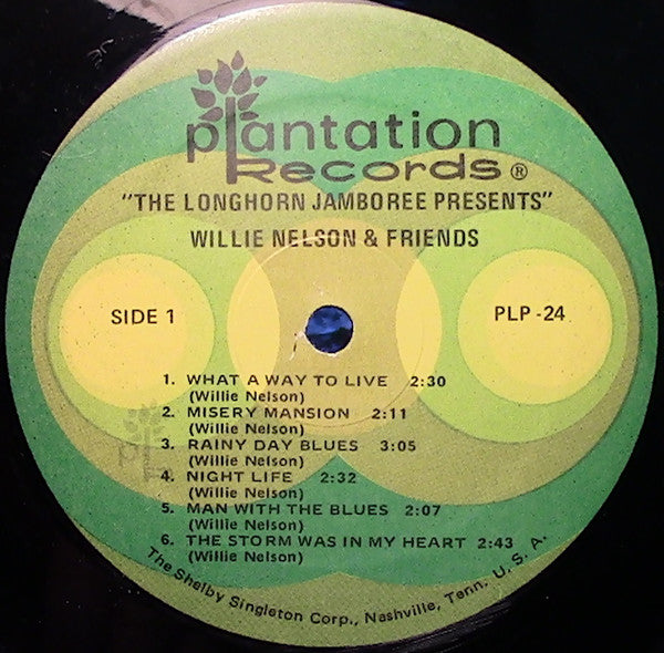 Willie Nelson : The Longhorn Jamboree Presents Willie Nelson & His Friends (LP,Compilation,Stereo)