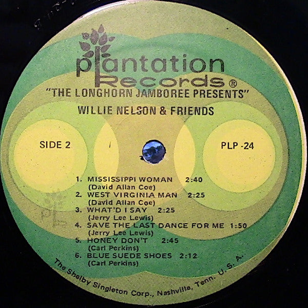 Willie Nelson : The Longhorn Jamboree Presents Willie Nelson & His Friends (LP,Compilation,Stereo)