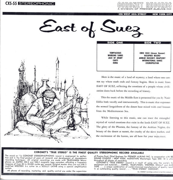 Mohammed El-Sulieman And His Oriental Ensemble : The Music Of Port Said (LP,Stereo)