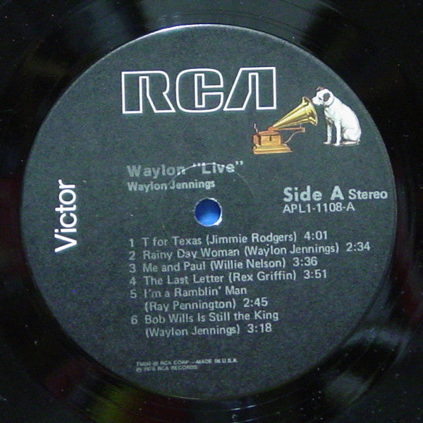 Waylon Jennings : Waylon Live (LP,Album)