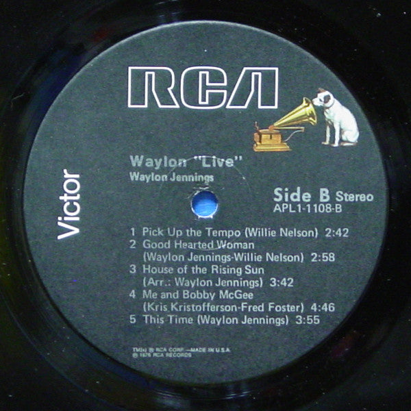 Waylon Jennings : Waylon Live (LP,Album)