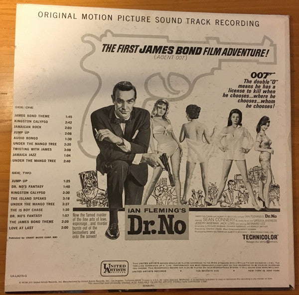 Monty Norman : Dr. No (Original Motion Picture Sound Track Album) (LP,Album,Mono,Reissue)