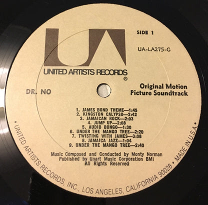 Monty Norman : Dr. No (Original Motion Picture Sound Track Album) (LP,Album,Mono,Reissue)
