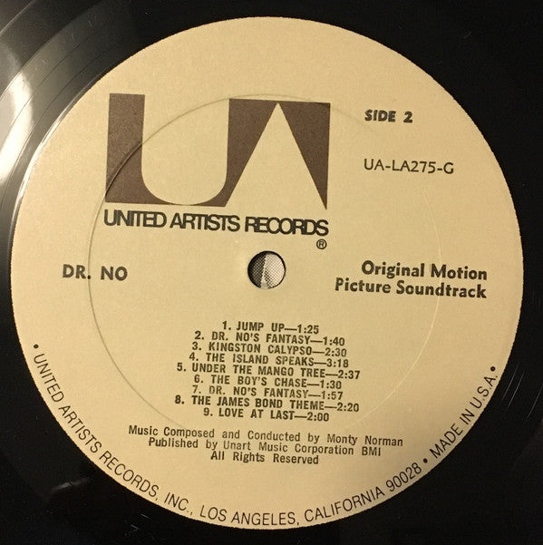 Monty Norman : Dr. No (Original Motion Picture Sound Track Album) (LP,Album,Mono,Reissue)