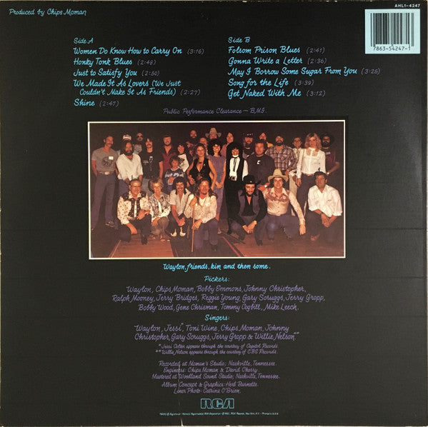 Waylon Jennings : Black On Black (LP,Album)