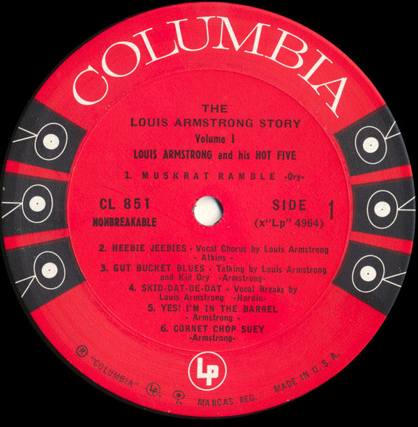 Louis Armstrong & His Hot Five : The Louis Armstrong Story (Volume 1) (LP,Album,Compilation,Reissue,Mono)