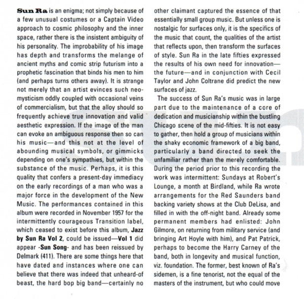 Sun Ra Arkestra, The : Sound Of Joy (Album,Reissue)