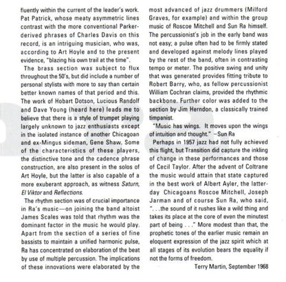 Sun Ra Arkestra, The : Sound Of Joy (Album,Reissue)