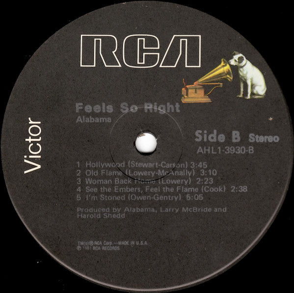 Alabama : Feels So Right (LP,Album)