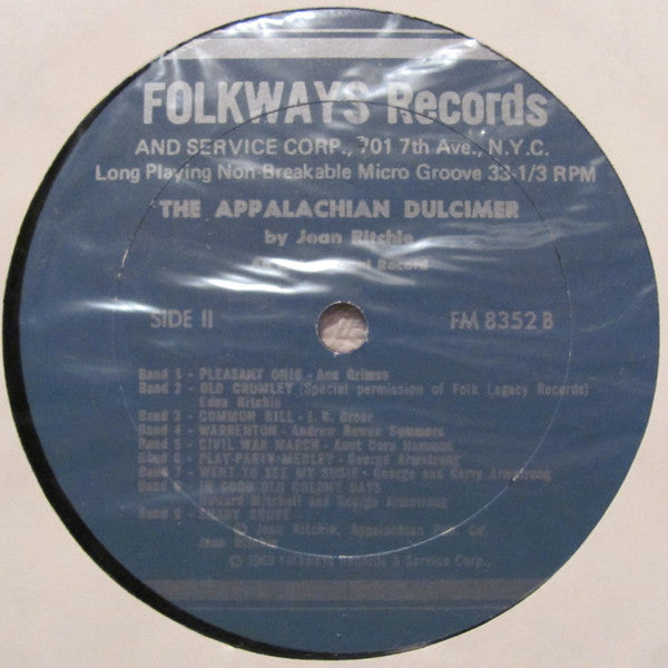 Jean Ritchie : The Appalachian Dulcimer - An Instructional Record (LP,Album)