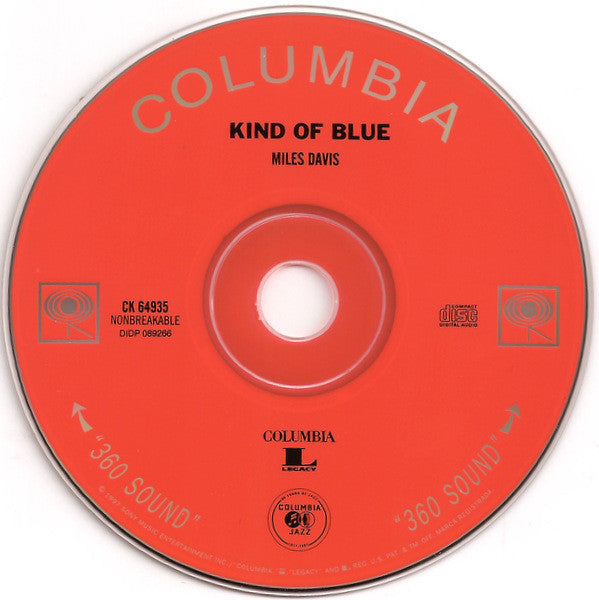 Miles Davis : Kind Of Blue (Album,Reissue,Remastered)