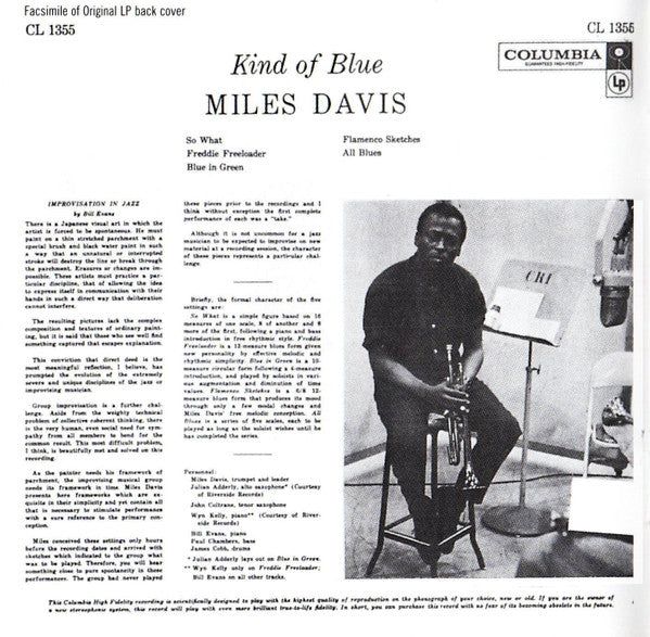 Miles Davis : Kind Of Blue (Album,Reissue,Remastered)