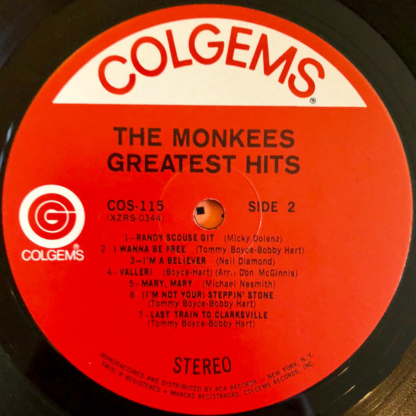 Monkees, The : Greatest Hits (LP,Compilation,Stereo)