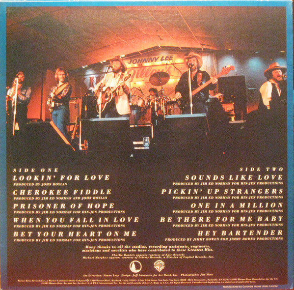 Johnny Lee (3) : Greatest Hits (LP,Compilation,Club Edition)
