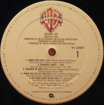 Johnny Lee (3) : Greatest Hits (LP,Compilation,Club Edition)