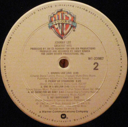 Johnny Lee (3) : Greatest Hits (LP,Compilation,Club Edition)