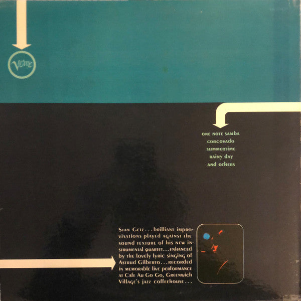 New Stan Getz Quartet, The Featuring Astrud Gilberto : Getz Au Go Go (LP,Album,Stereo)
