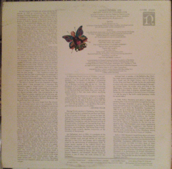 George Crumb : Ancient Voices Of Children (LP,Stereo)