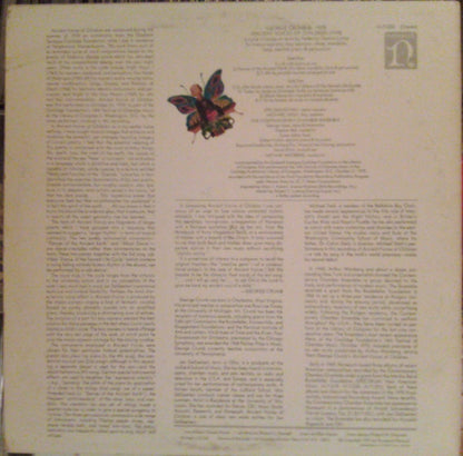 George Crumb : Ancient Voices Of Children (LP,Stereo)