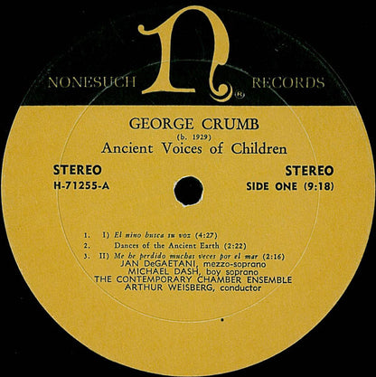George Crumb : Ancient Voices Of Children (LP,Stereo)