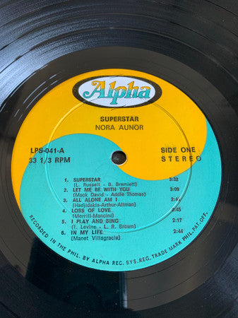 Nora Aunor : Superstar (LP,Album,Stereo)