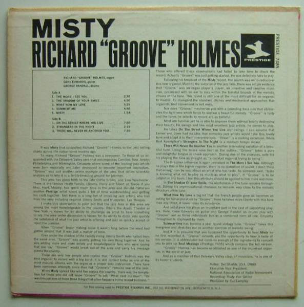 Richard "Groove" Holmes : Misty (LP,Album,Stereo)