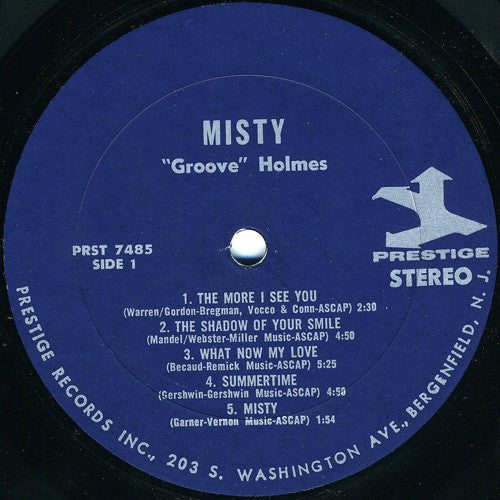 Richard "Groove" Holmes : Misty (LP,Album,Stereo)