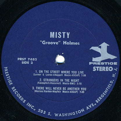 Richard "Groove" Holmes : Misty (LP,Album,Stereo)